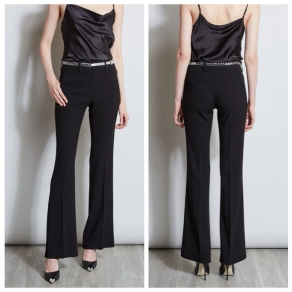 Elie Tahari Fit and Flare Black Pants‎ - Picture 1 of 14